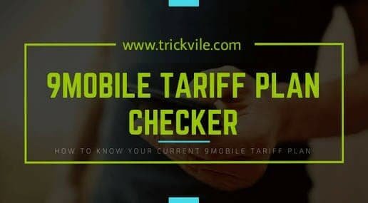 How to check 9mobile tariff plan